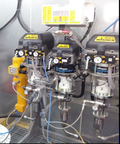 Серийное оборудование для окраски распылением